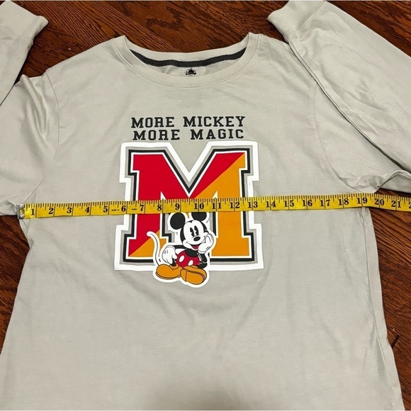 Disney Mickey Mouse long sleeve shirt in grey. Like new! Women’s size large. - Picture 5 of 6